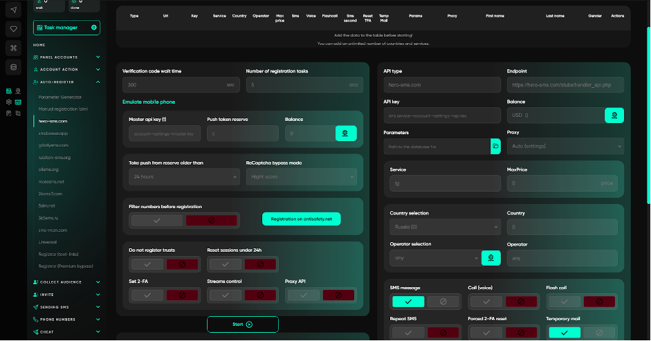 Telegram Expert settings