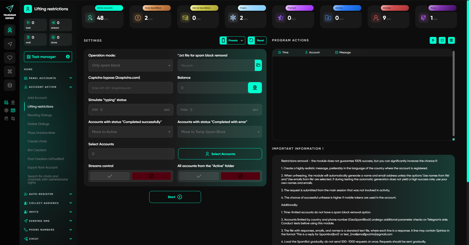 Connecting Astro proxy rotation to Telegram Expert