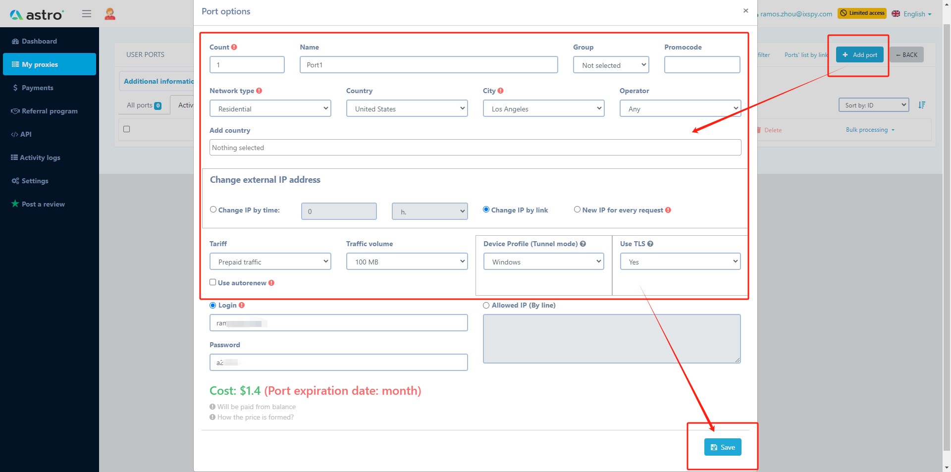 Proxy Configuration in ixBrowser
