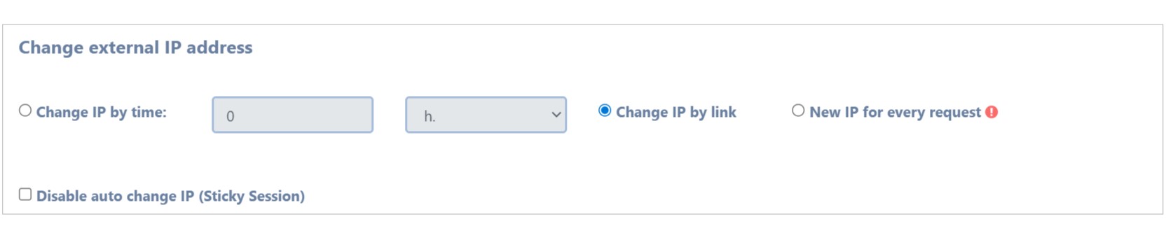 Astro proxy rotation modes