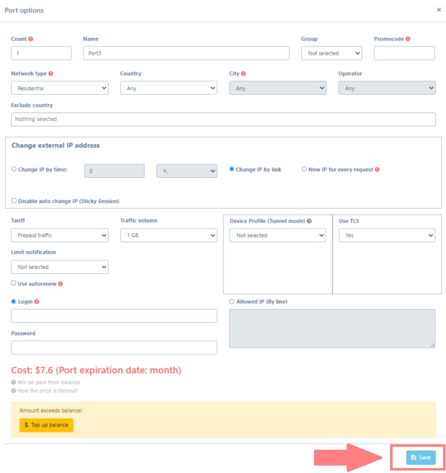 Astro proxy settings