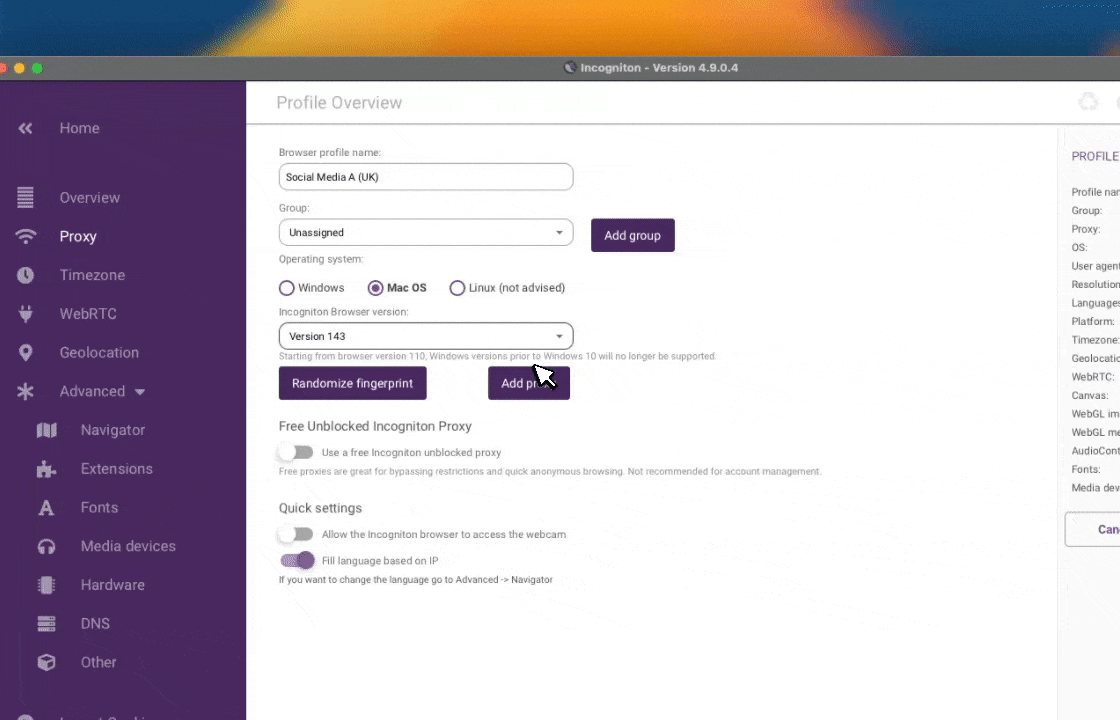 How To Set Up Astro With Incogniton