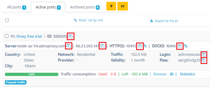 How to test Astro proxies for free