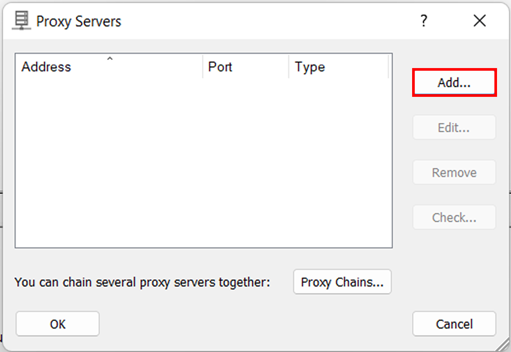 How to set up Astro in Proxifier